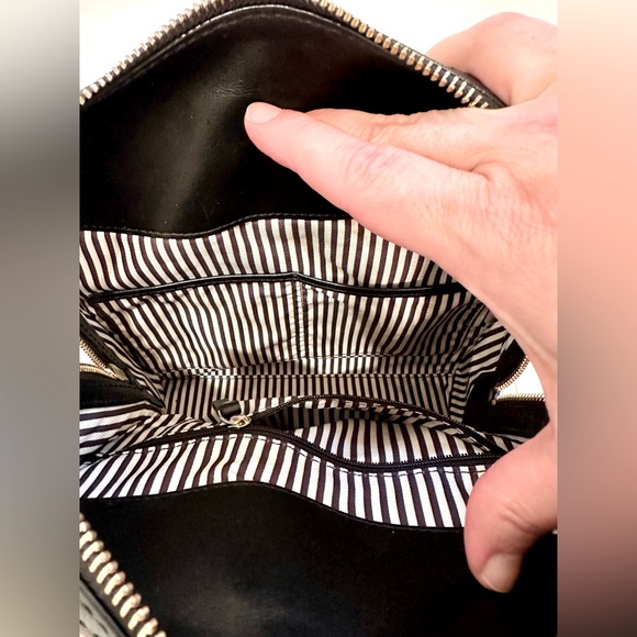 Kate Spade♠️! Kennedy/leather/black/tan/With a Bow - Picture 7 of 16